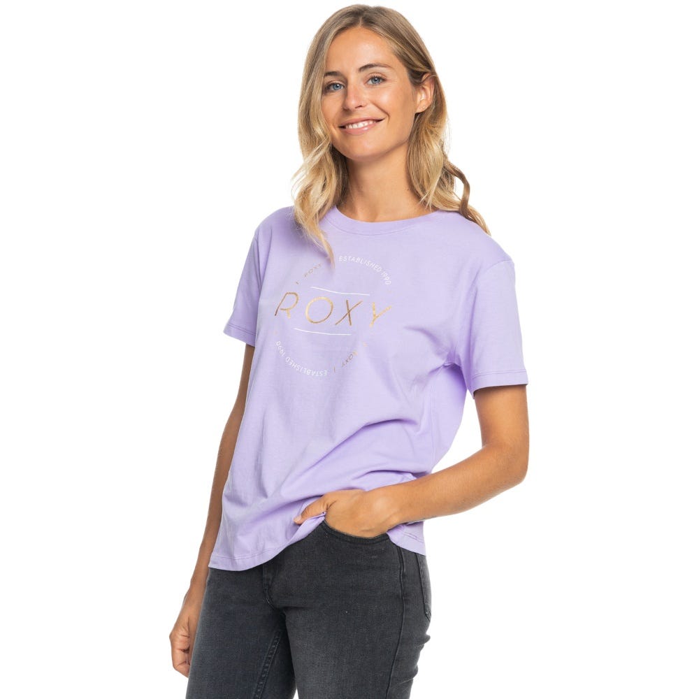 Roxy Womens Ocean Road T-Shirt In Purple