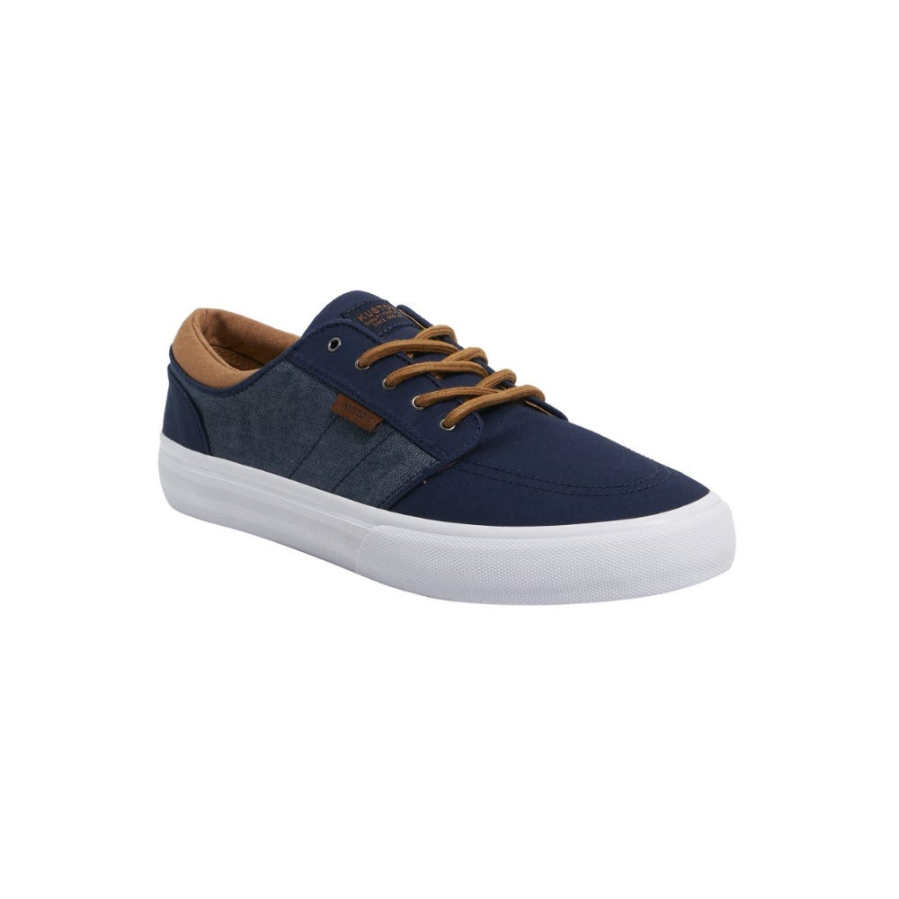 Kustom Mens Remark Wide Sneaker In Navy Micro