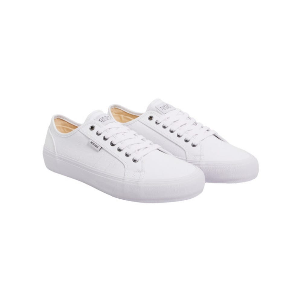 Kustom Mens World Wide Sneaker In White