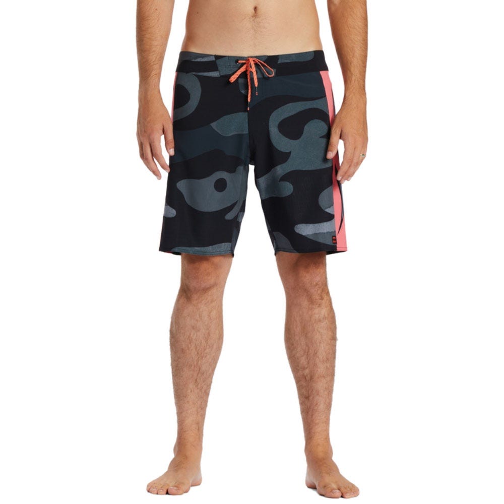 Billabong Mens D Bah Airlite Performance 19" Boardshorts In Stealth Heather