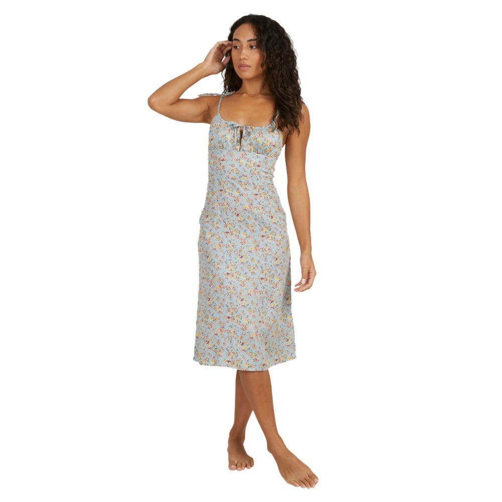 Billabong Womens Sunshine Midi Dress In Blue