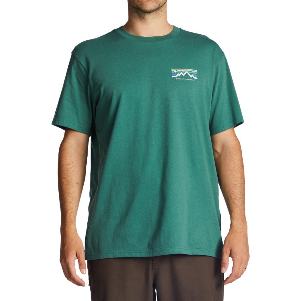 Billabong Mens A/Div Length Short Sleeve T-Shirt In Jungle
