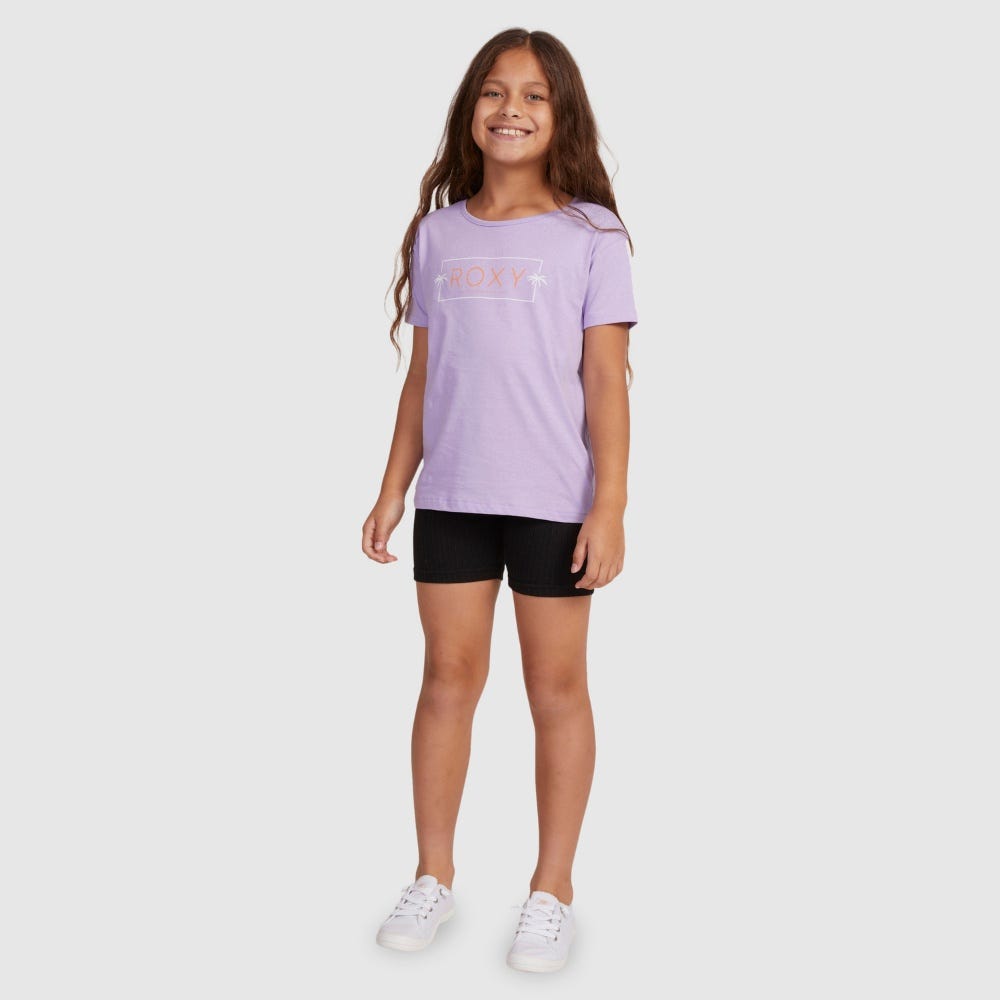 Roxy Girls 4-16 Day And Night T-Shirt In Purple
