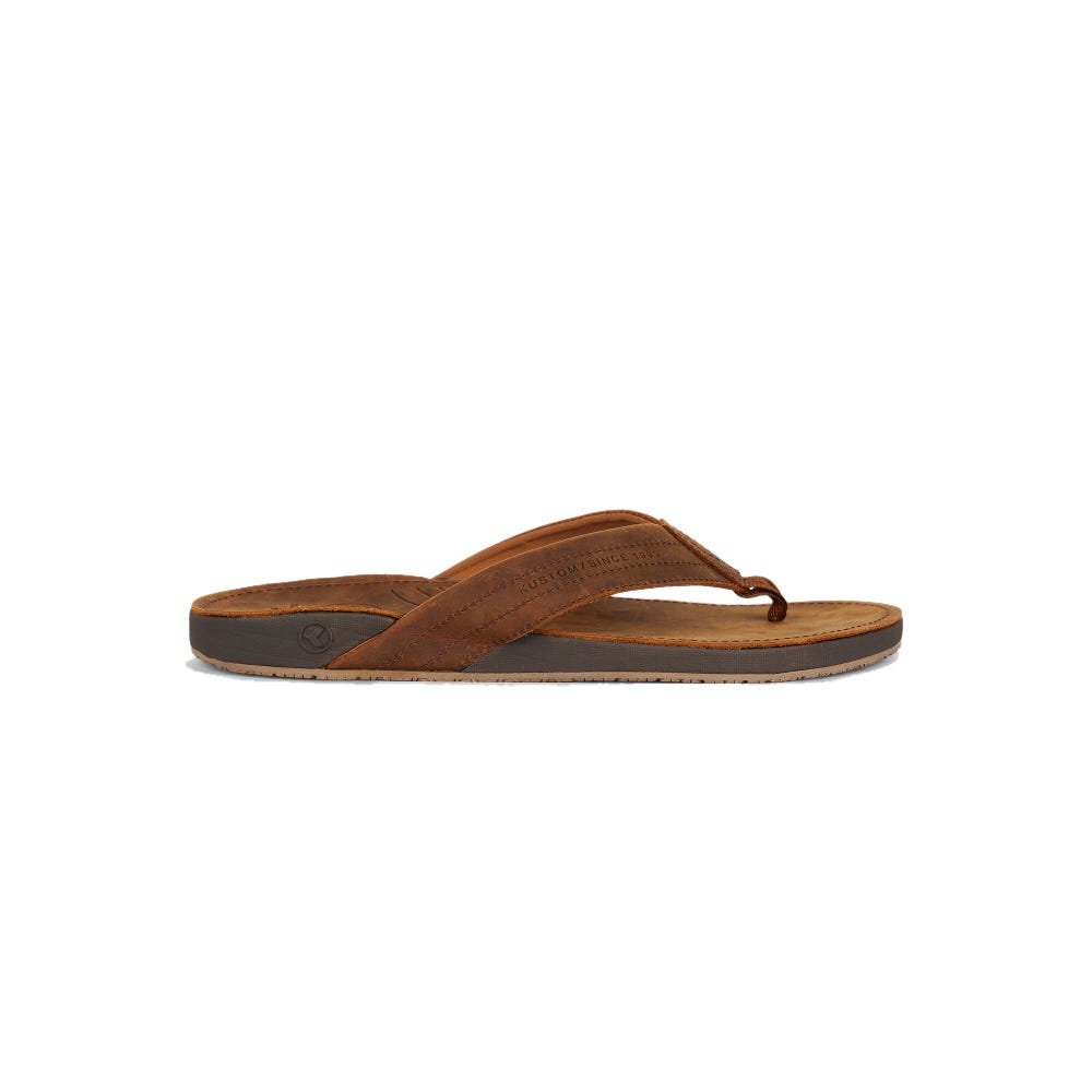 Kustom Mens Cruiser Leather In Leather Brown