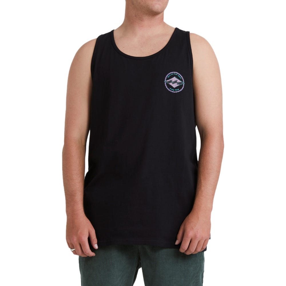 Billabong Mens Rotar Diamond Tank In Black