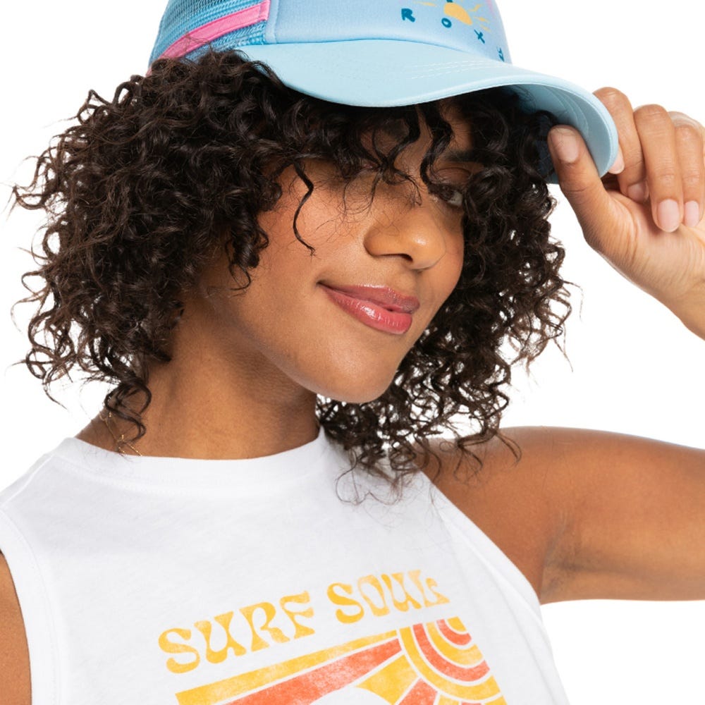 Roxy Womens Dig This Trucker Cap In Clear Sky