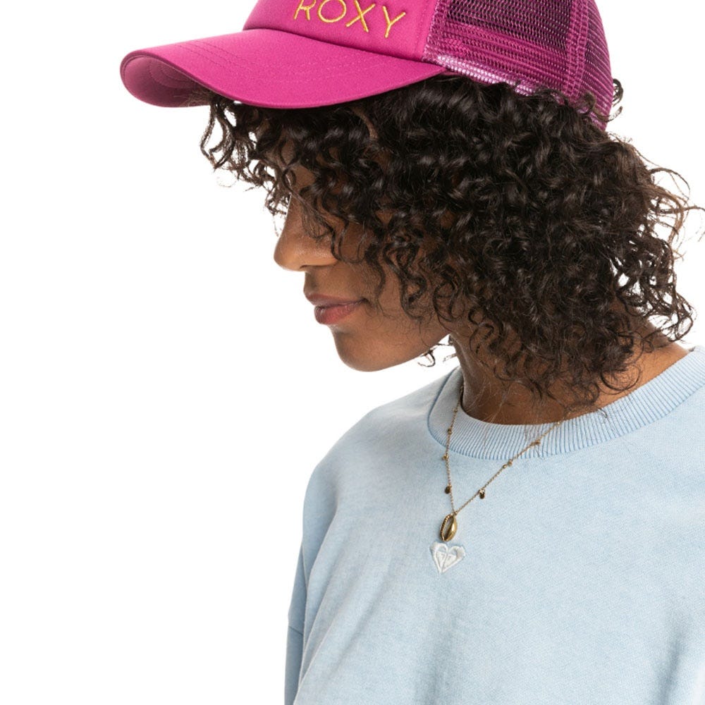 Roxy Womens Finishline Trucker Hat In Raspberry Radiance