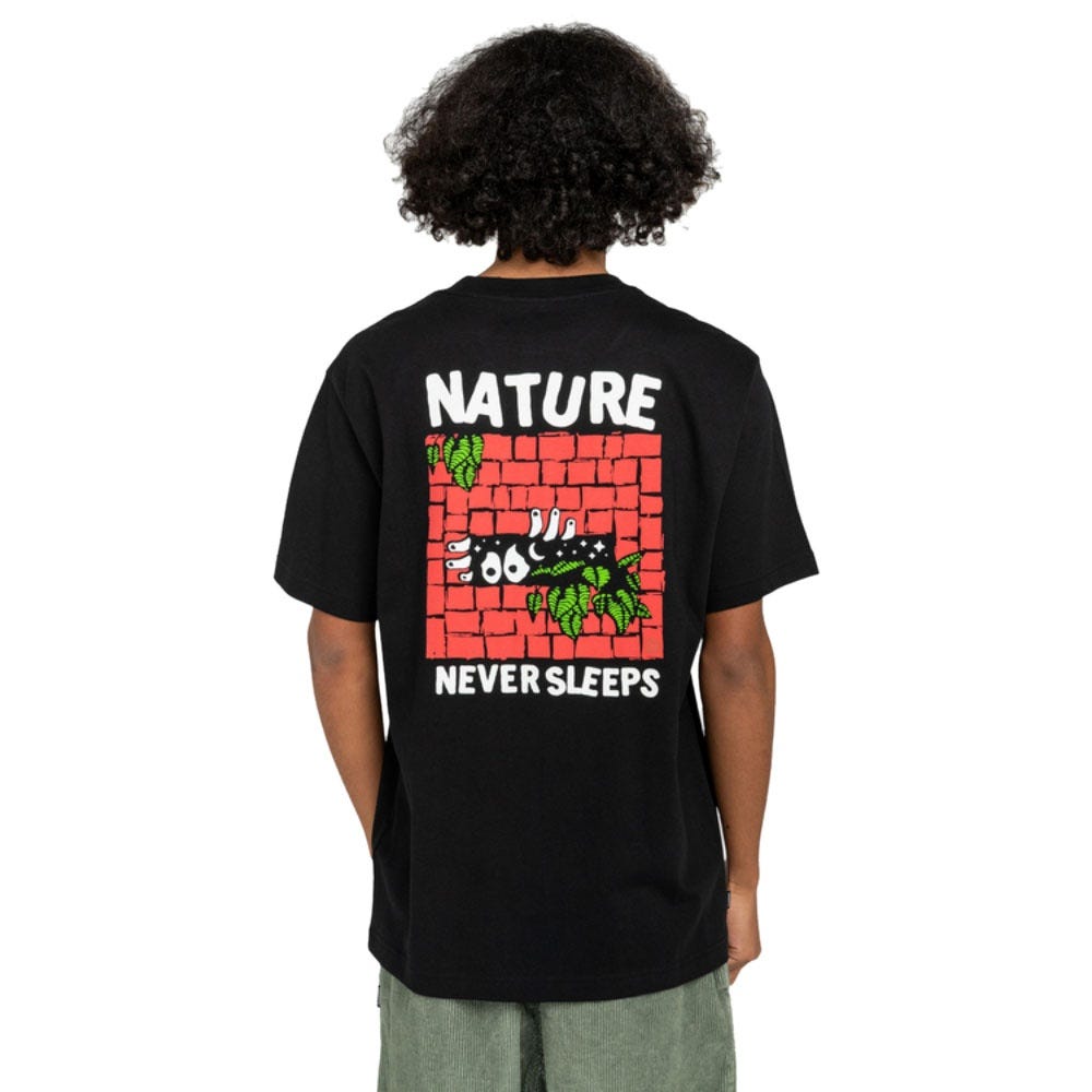 Element Mens Never T-Shirt In Faded Black