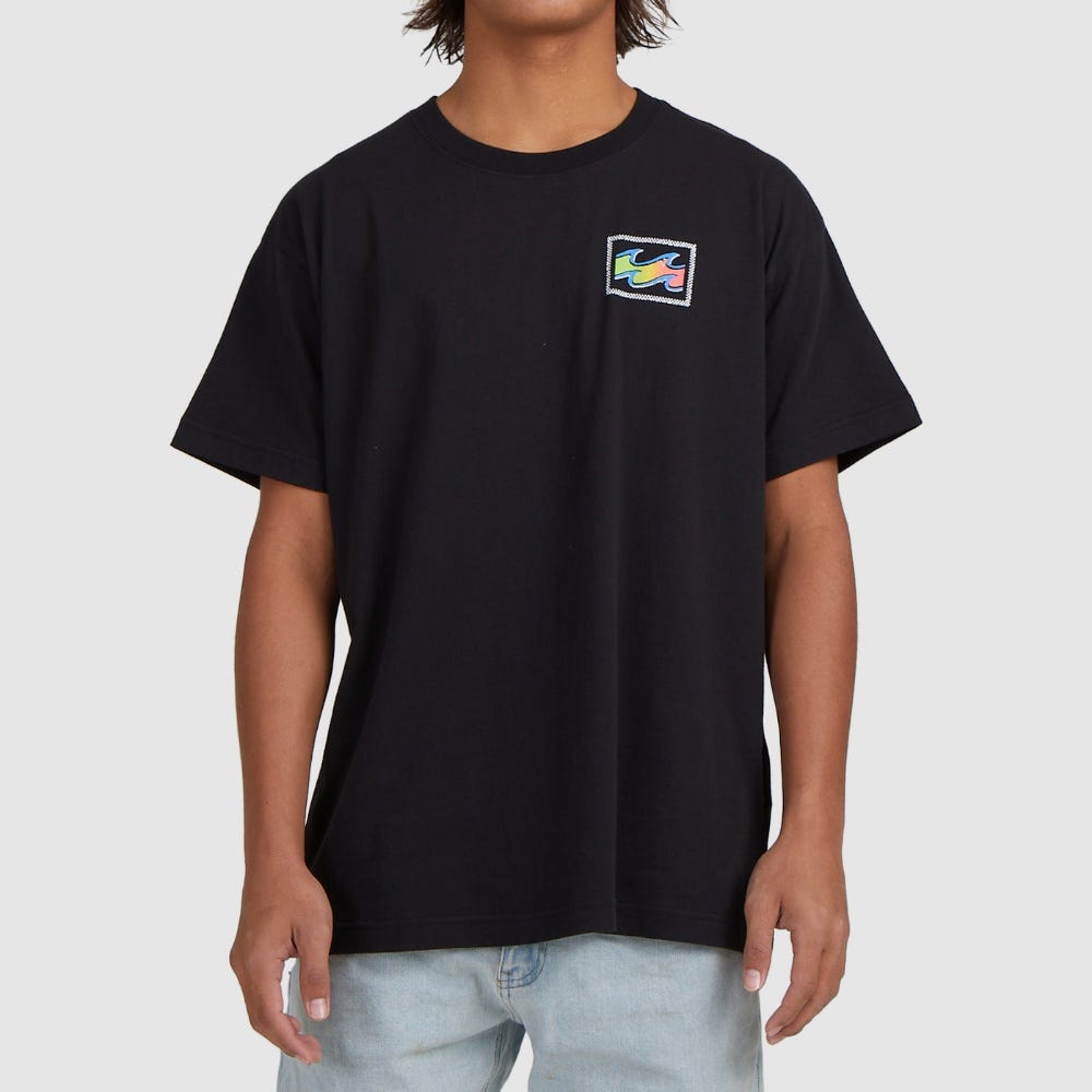 Billabong Mens Crayon Wave Short Sleeve T-Shirt