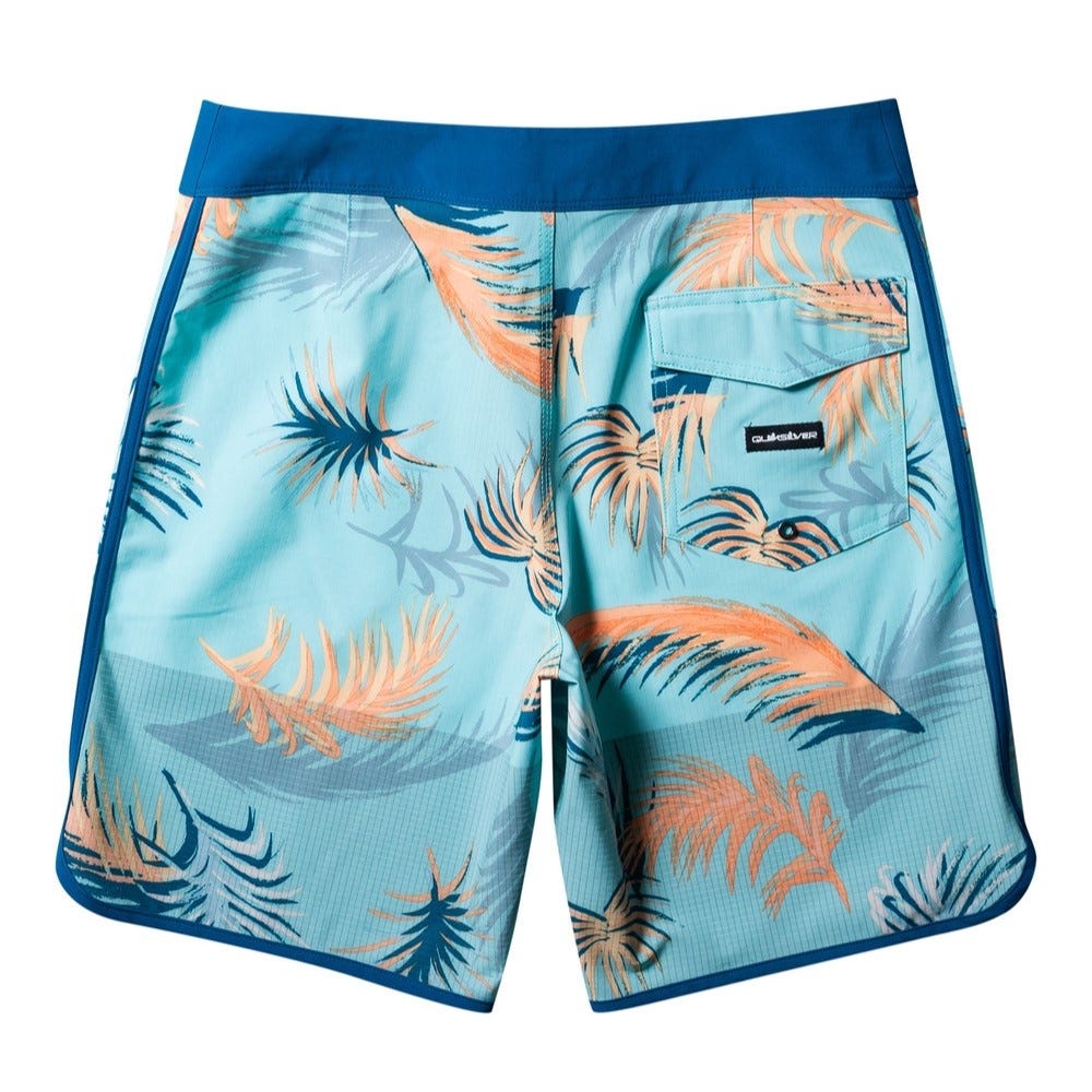 Quiksilver Mens Highline Scallop 19" Boardshorts Maroccan Blue