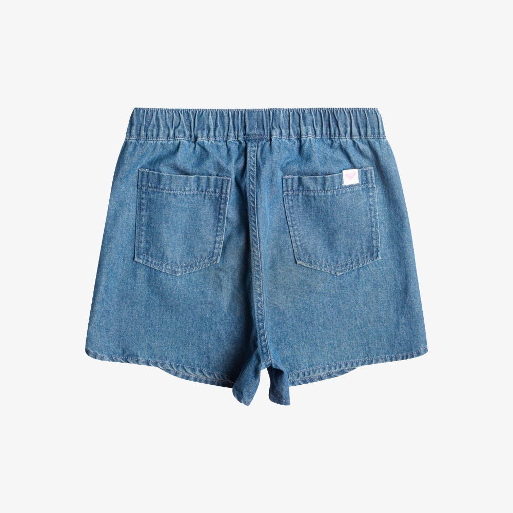 Roxy Girls 4-16 Genial Mot Beach Shorts In Blue