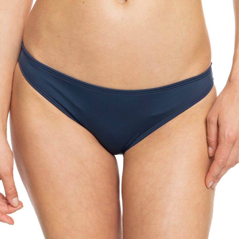 Roxy Womens Beach Classics Moderate Bikini Bottoms In Mood Indigo