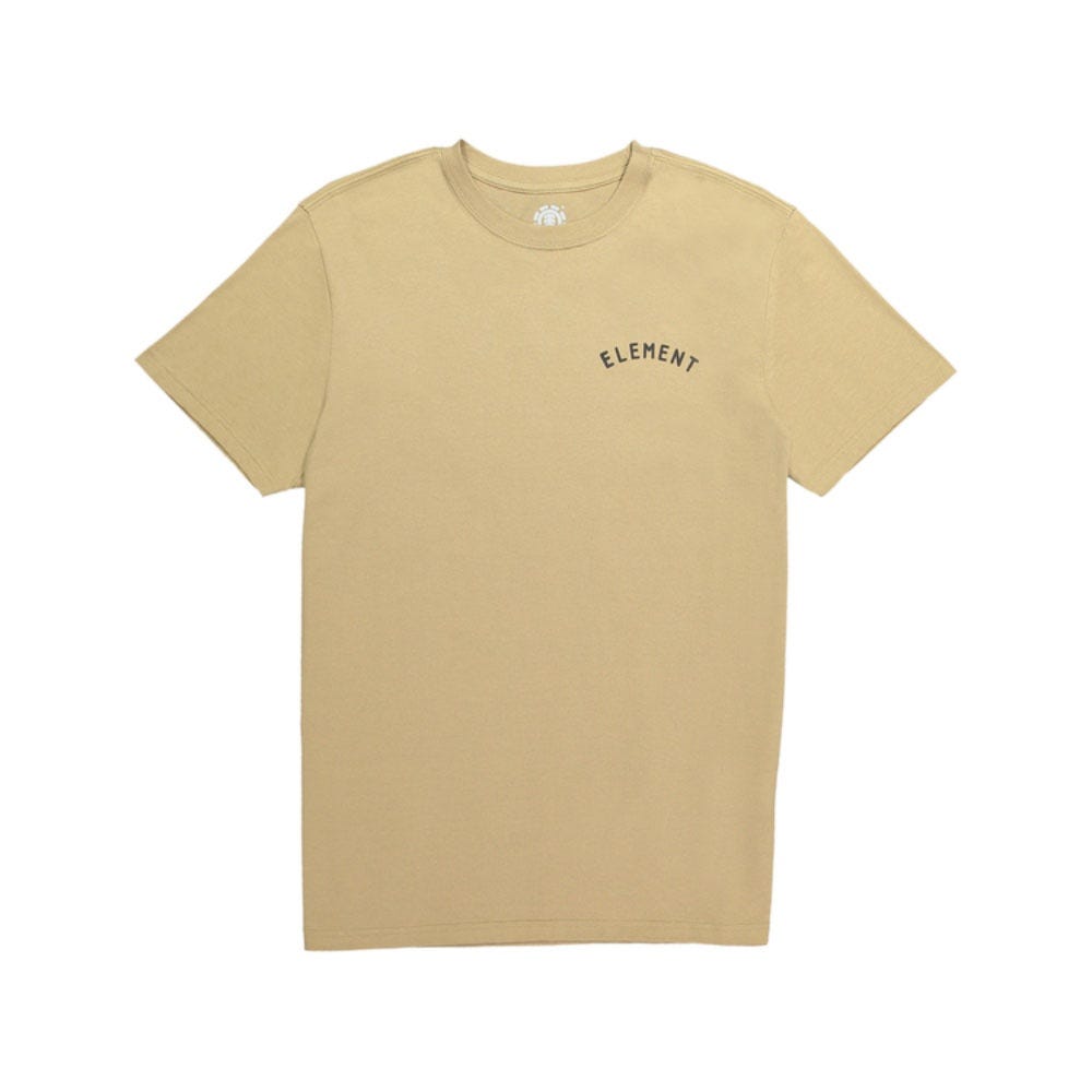 Element Mens Compass T-Shirt In Khaki