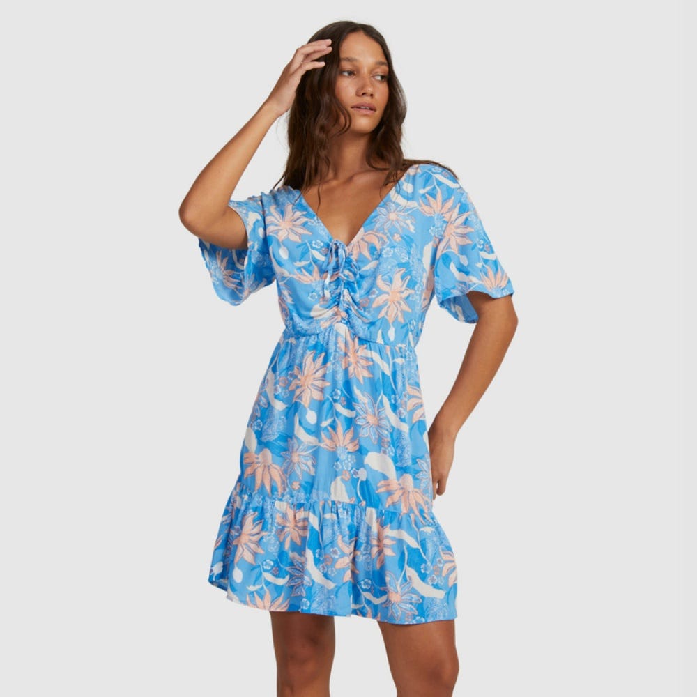 Roxy Womens Summer Flow In Azure Blue Casa Fleur