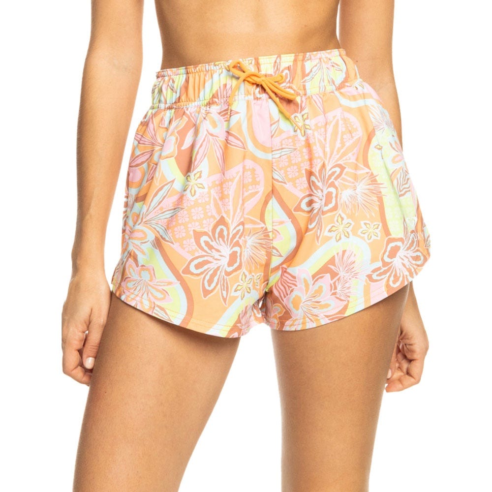 Roxy Womens New Fashion Boardshorts In Mock Orange Delic