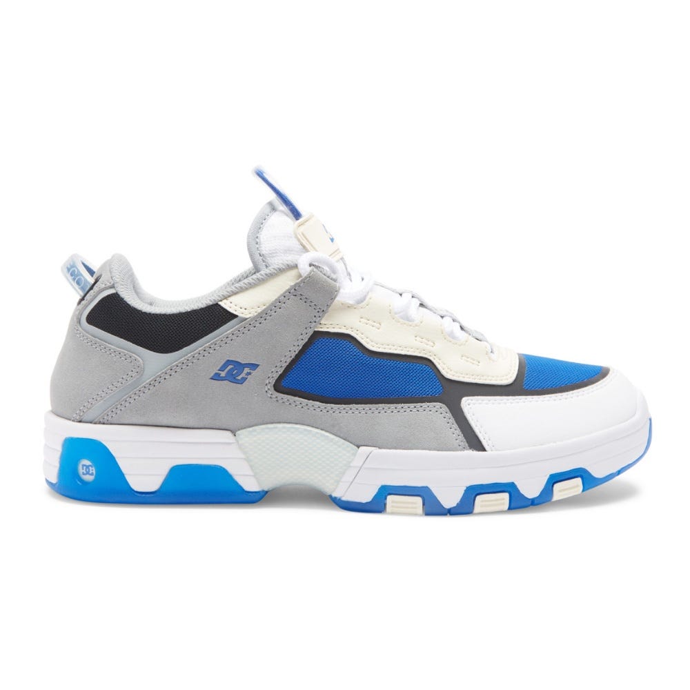 DC Shoes Mens Metric Shanahan Shoes In Grey/White/Blue
