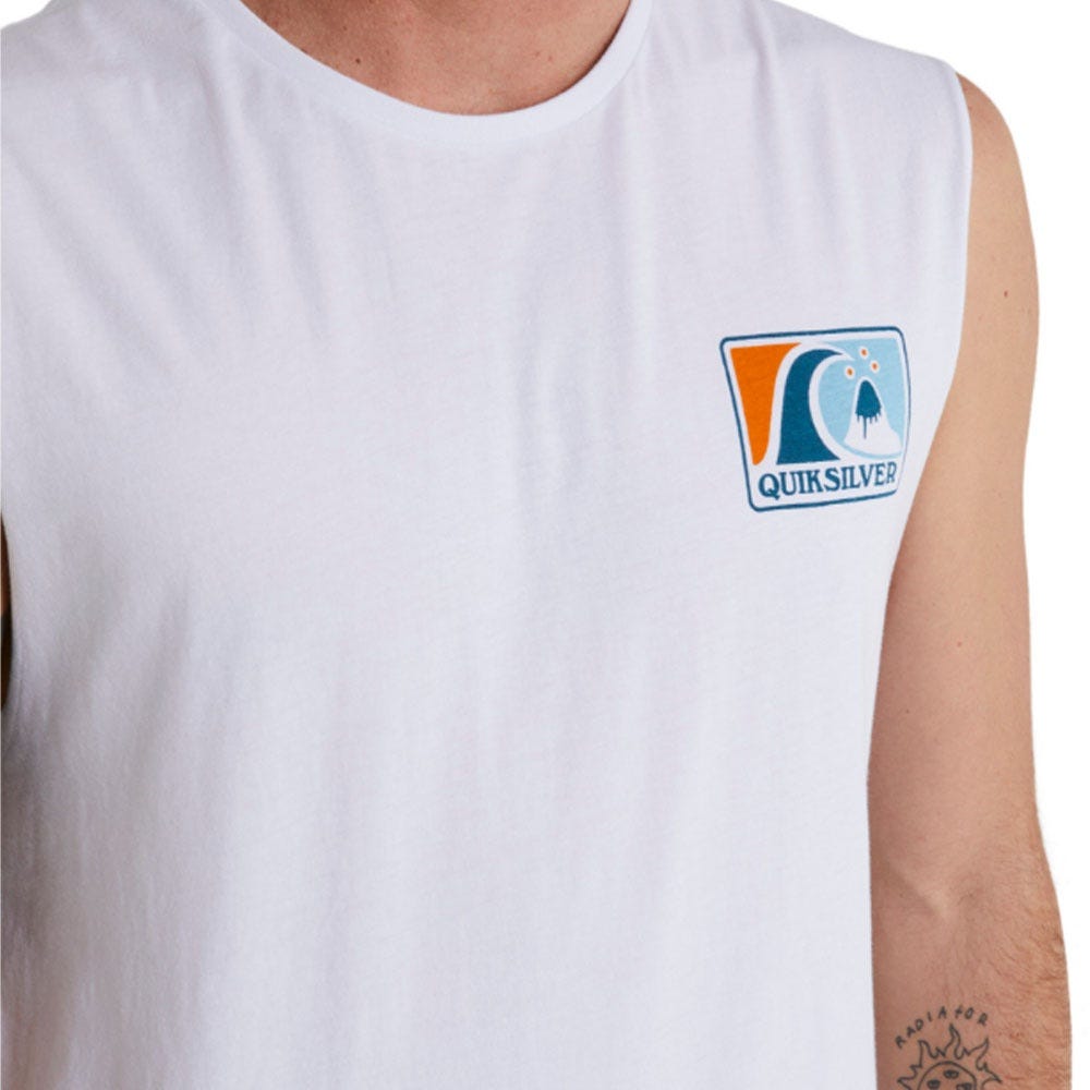 Quiksilver Mens Mellow Bubble Mod T-Shirt In White