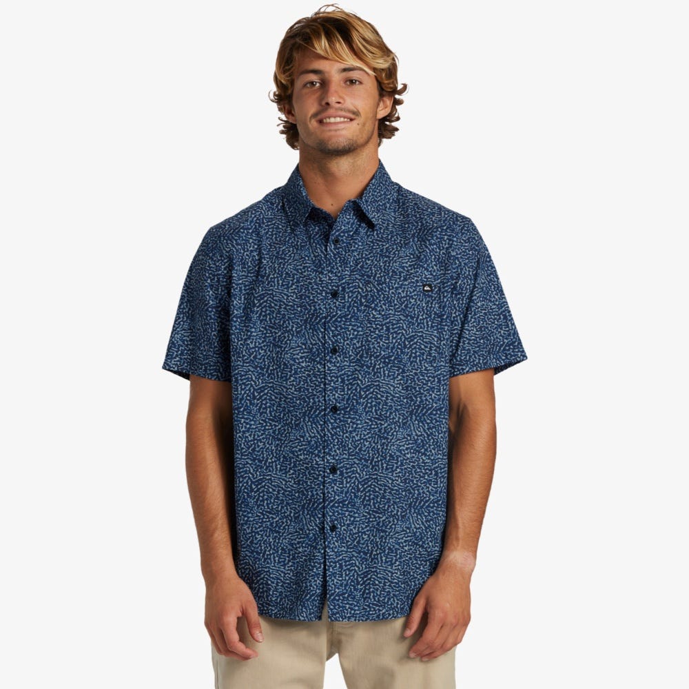 Quiksilver Apero Organic Classic Short Sleeve Pocket Shirt - Men