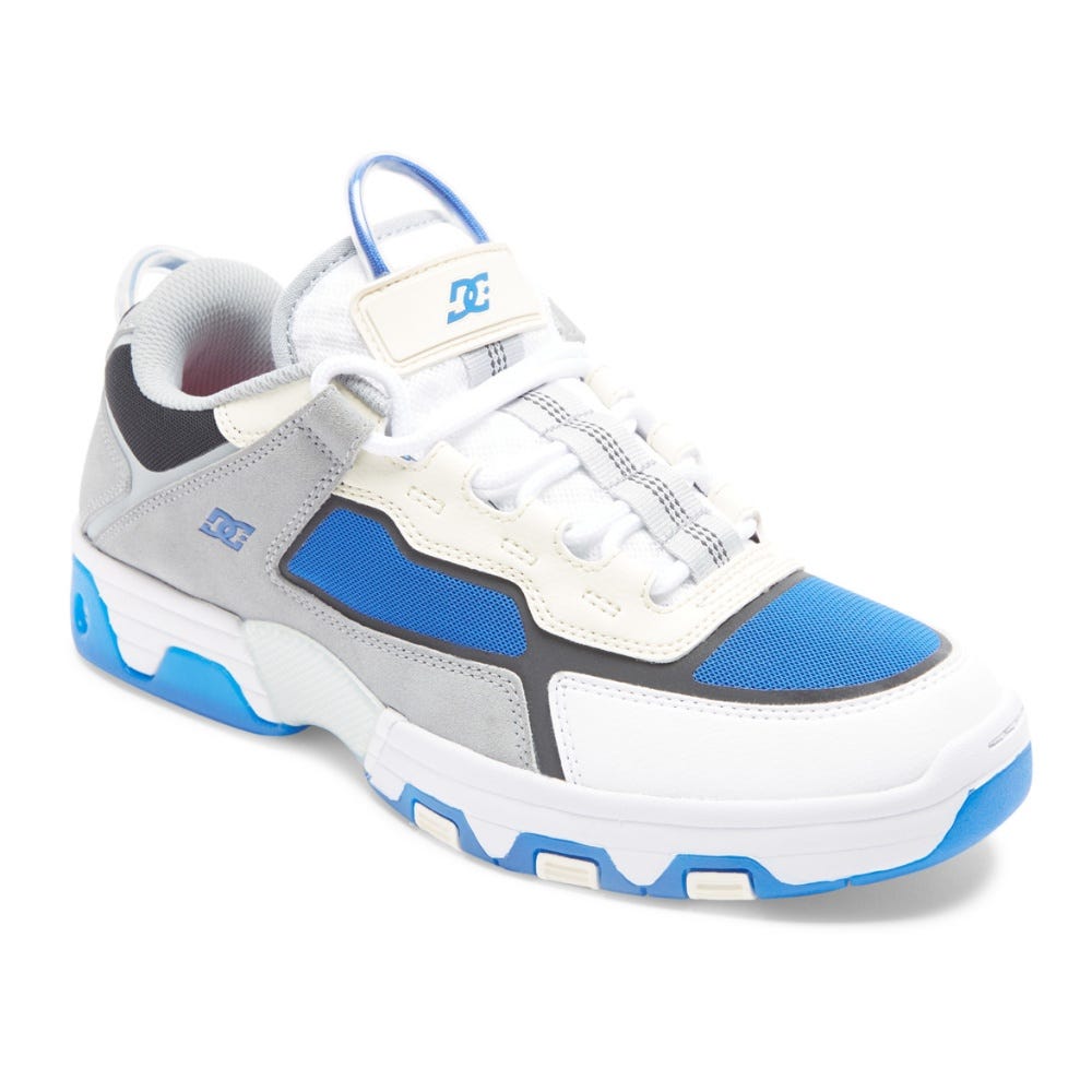 DC Shoes Mens Metric Shanahan Shoes In Grey/White/Blue