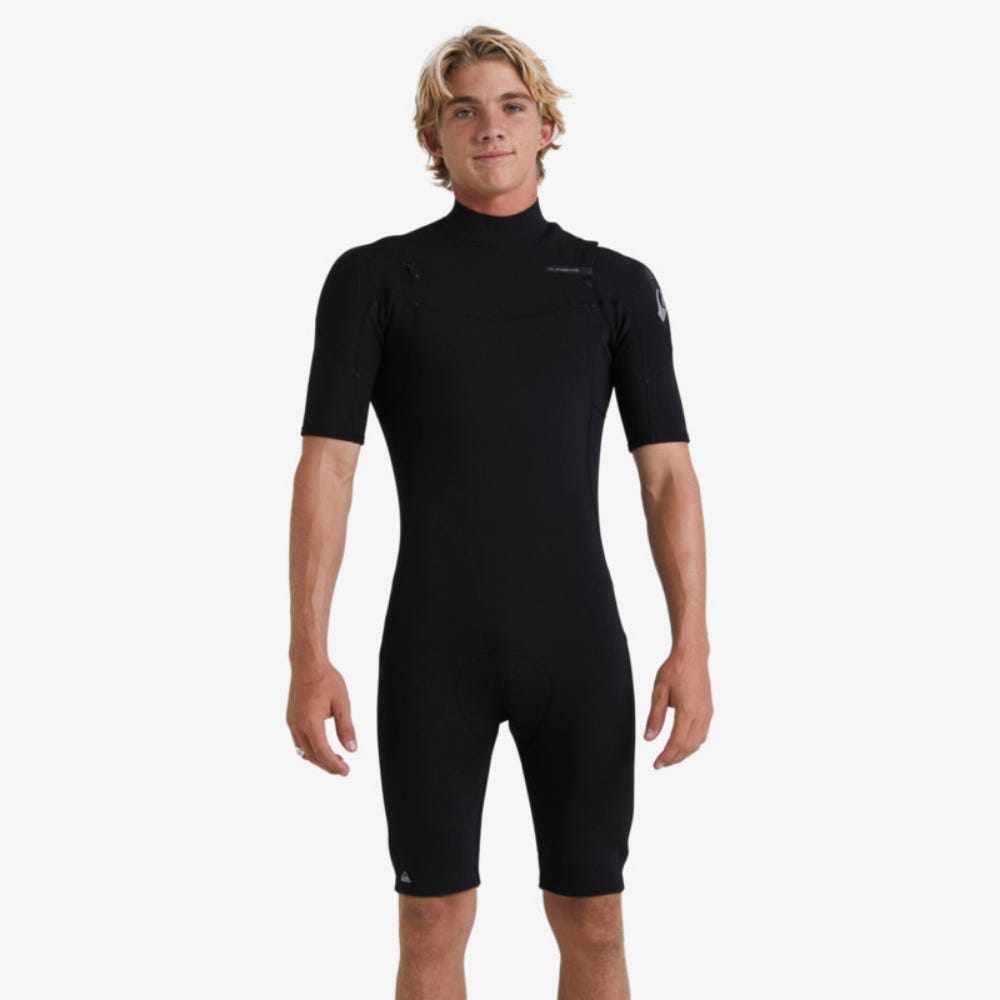 Quiksilver Mens 2/2mm Everyday Sessions Short Sleeve Chest Zip Springsuit