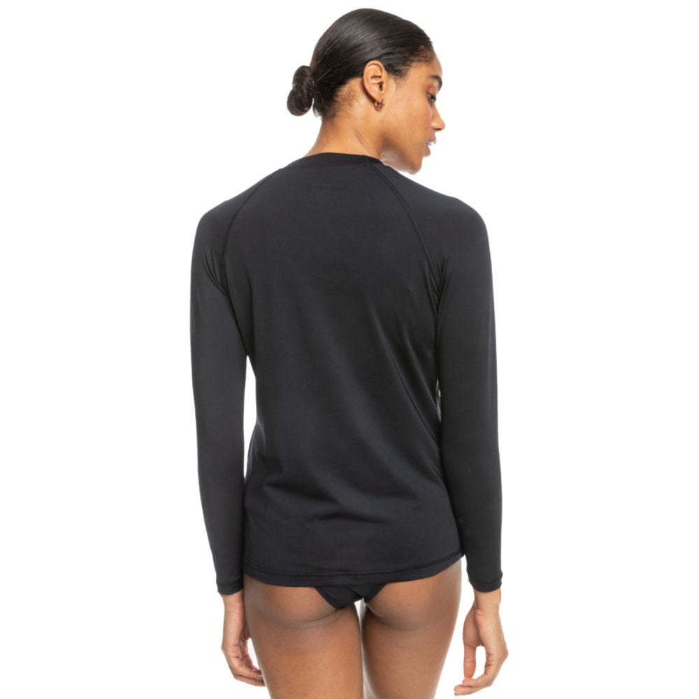 Roxy Womens Essentials Long Sleeve Upf 50 Surf T-Shirt In Anthracite