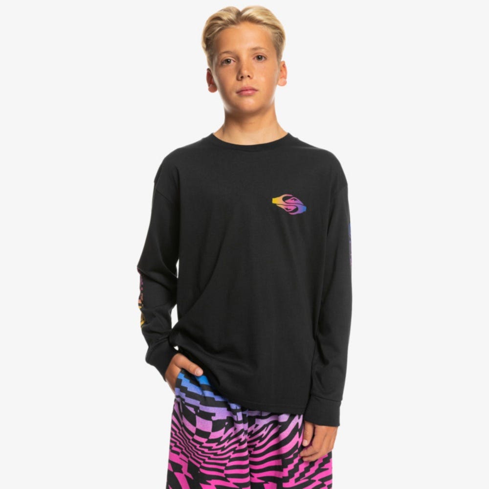 Quiksilver Boys 8-16 Radical Flag Long Sleeve T-Shirt