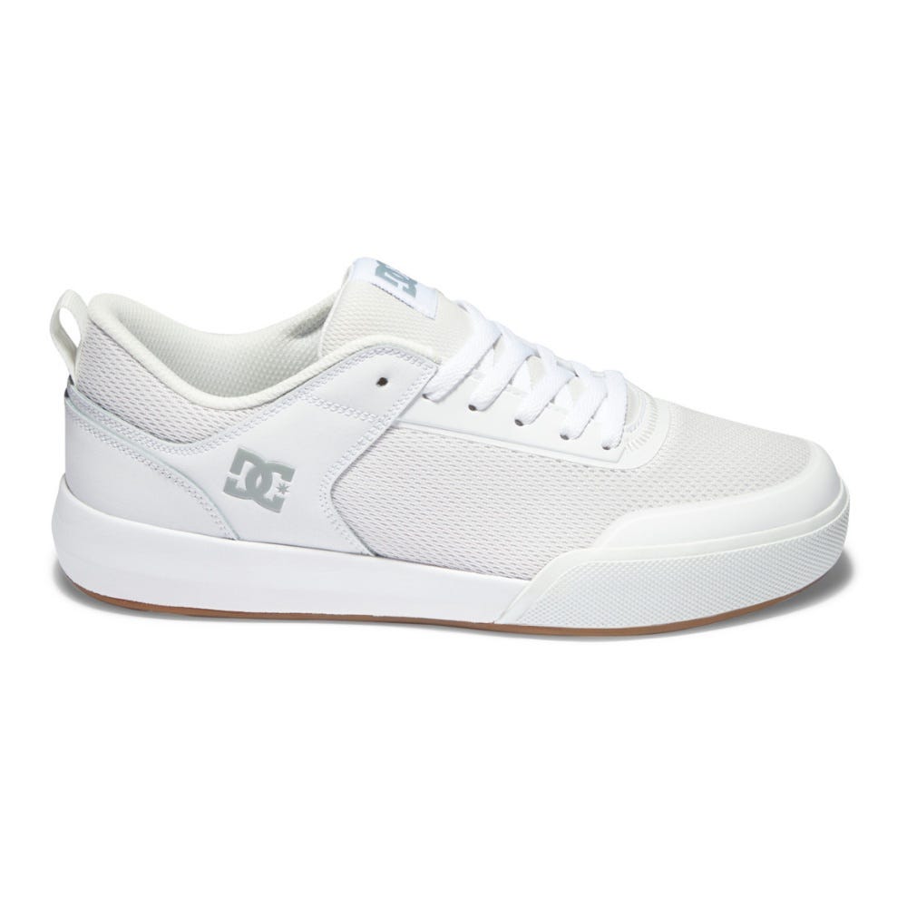 DC Shoes Mens Transit Shoes In White/Gum