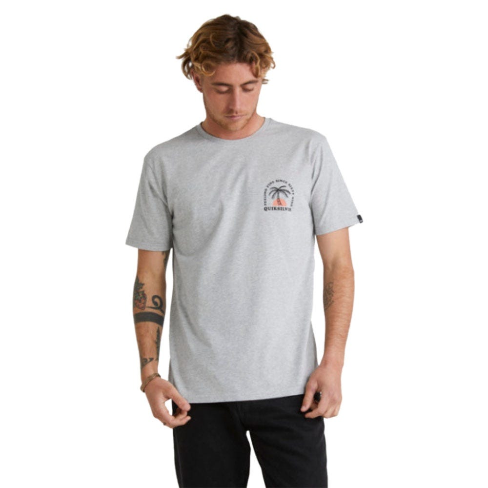 Quiksilver Mens The Ripple T-Shirt In Athletic Heather