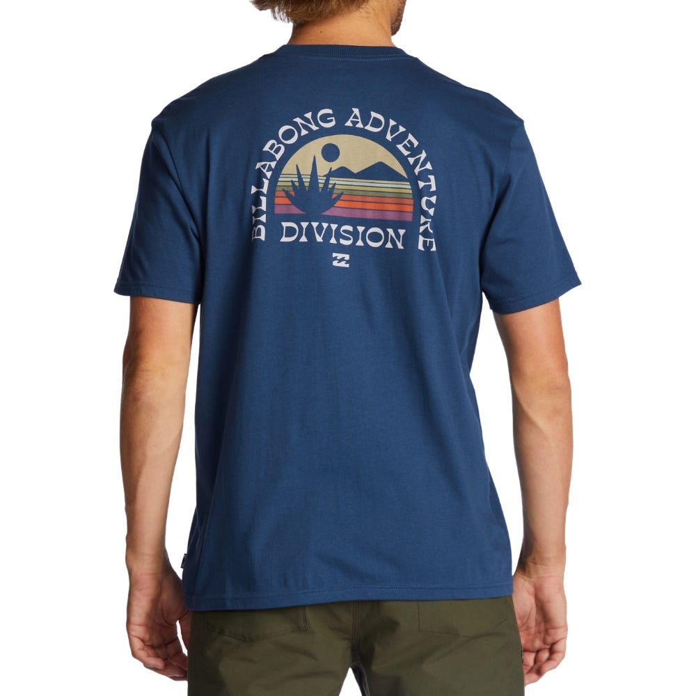 Billabong Mens A/Div Sun Up Short Sleeve T-Shirt In Space Blue