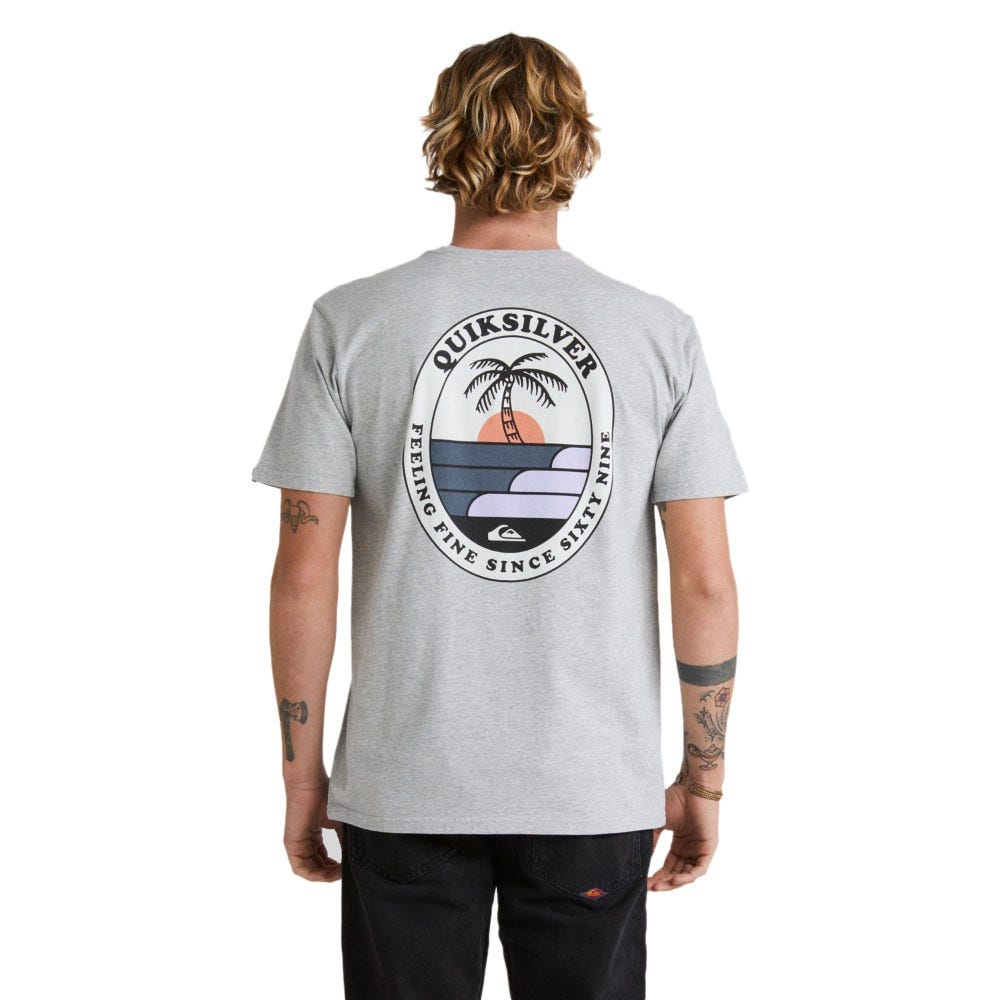 Quiksilver Mens The Ripple T-Shirt In Athletic Heather