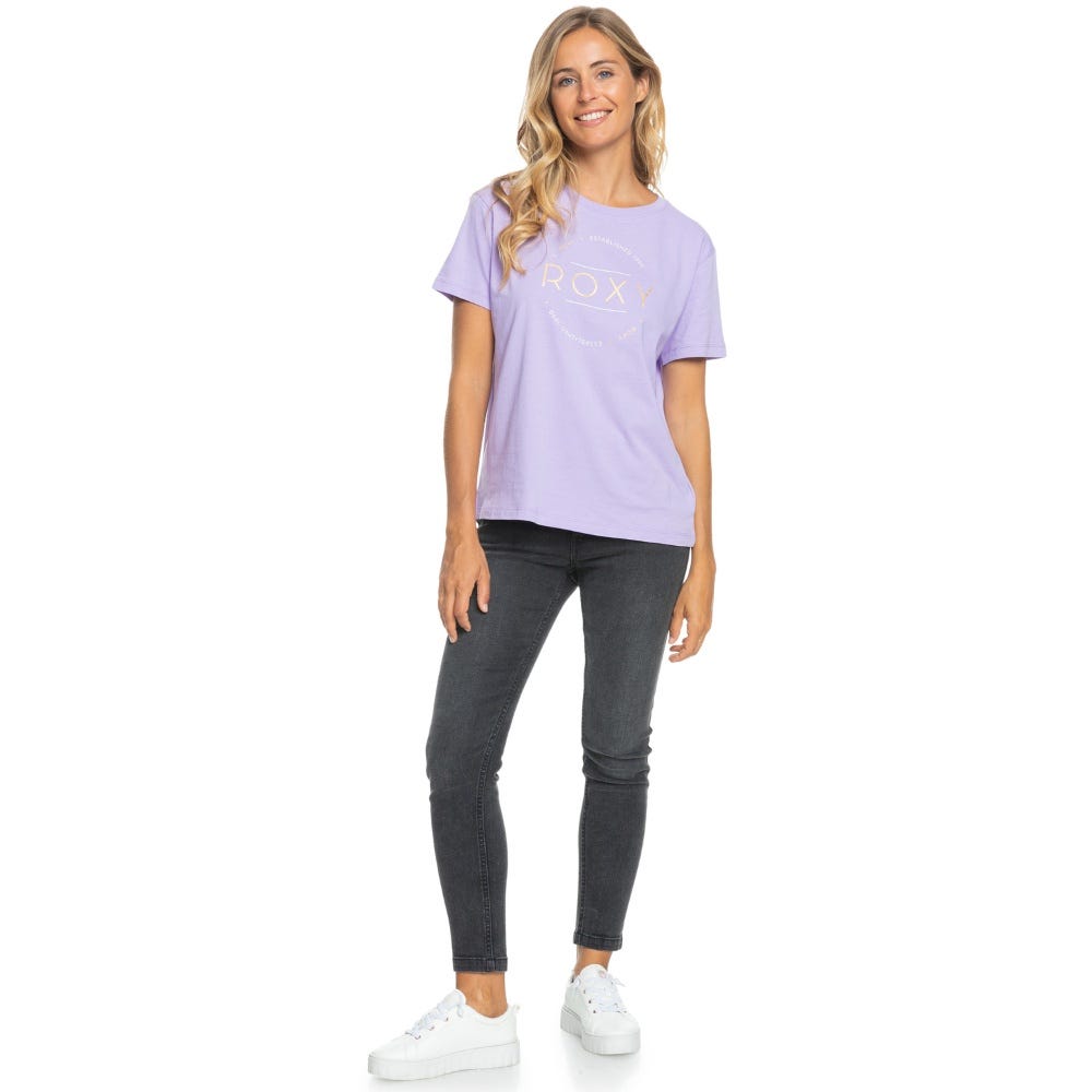 Roxy Womens Ocean Road T-Shirt In Purple