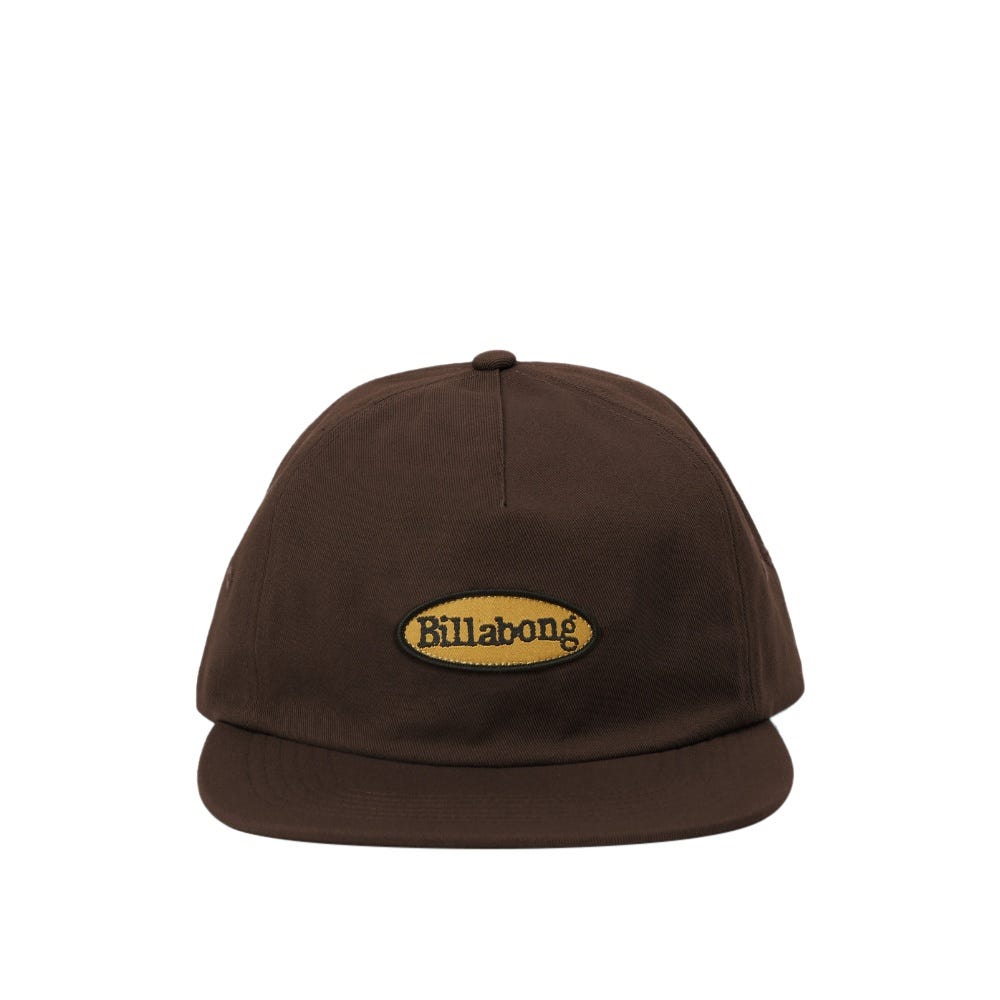 Billabong Mens Heritage Baseball Hat In Coffee Bean