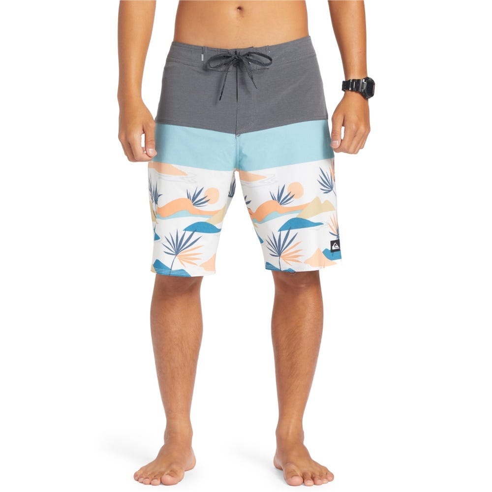 Quiksilver Mens Surfsilk Panel 20" Boardshorts In Iron Gate