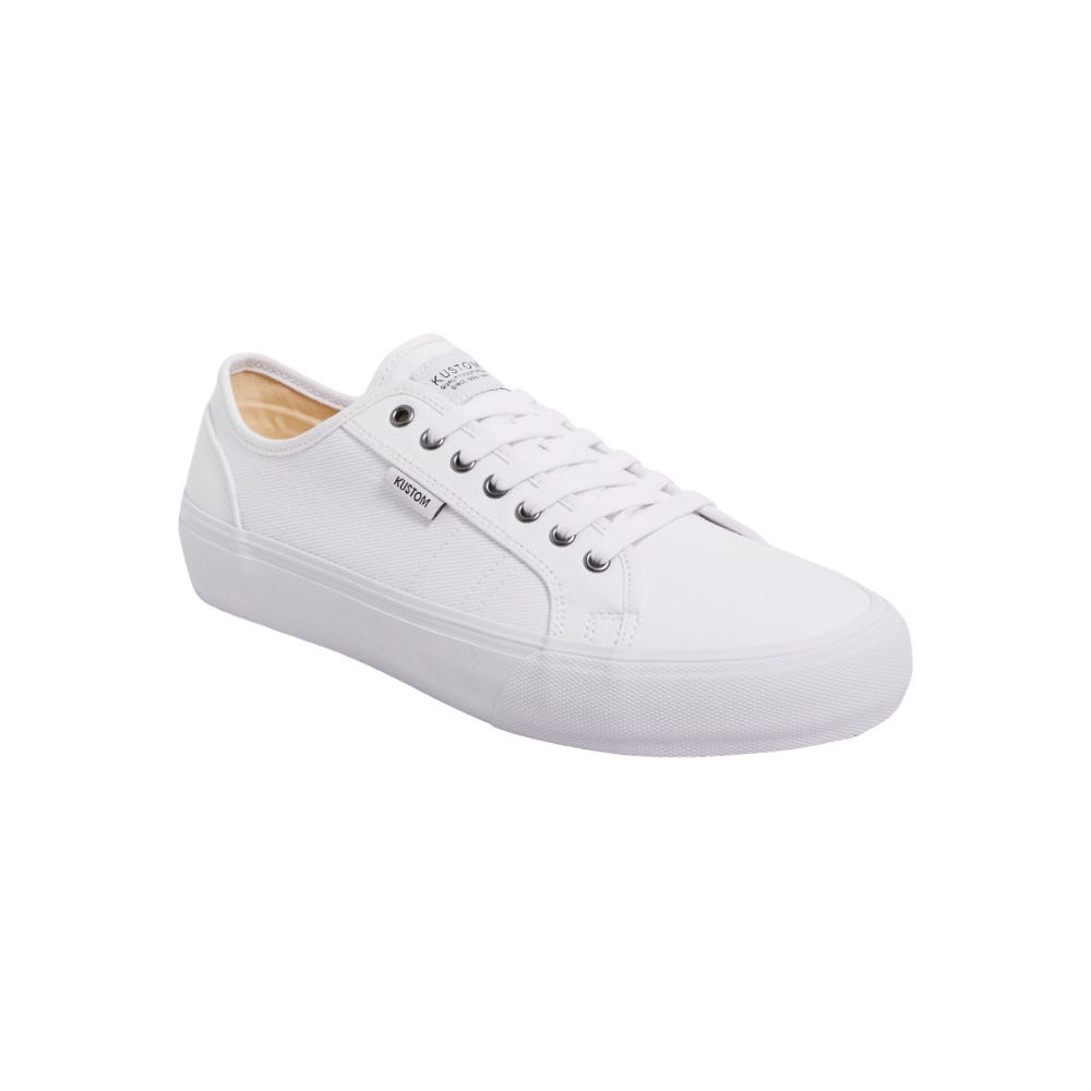 Kustom Mens World Wide Sneaker In White