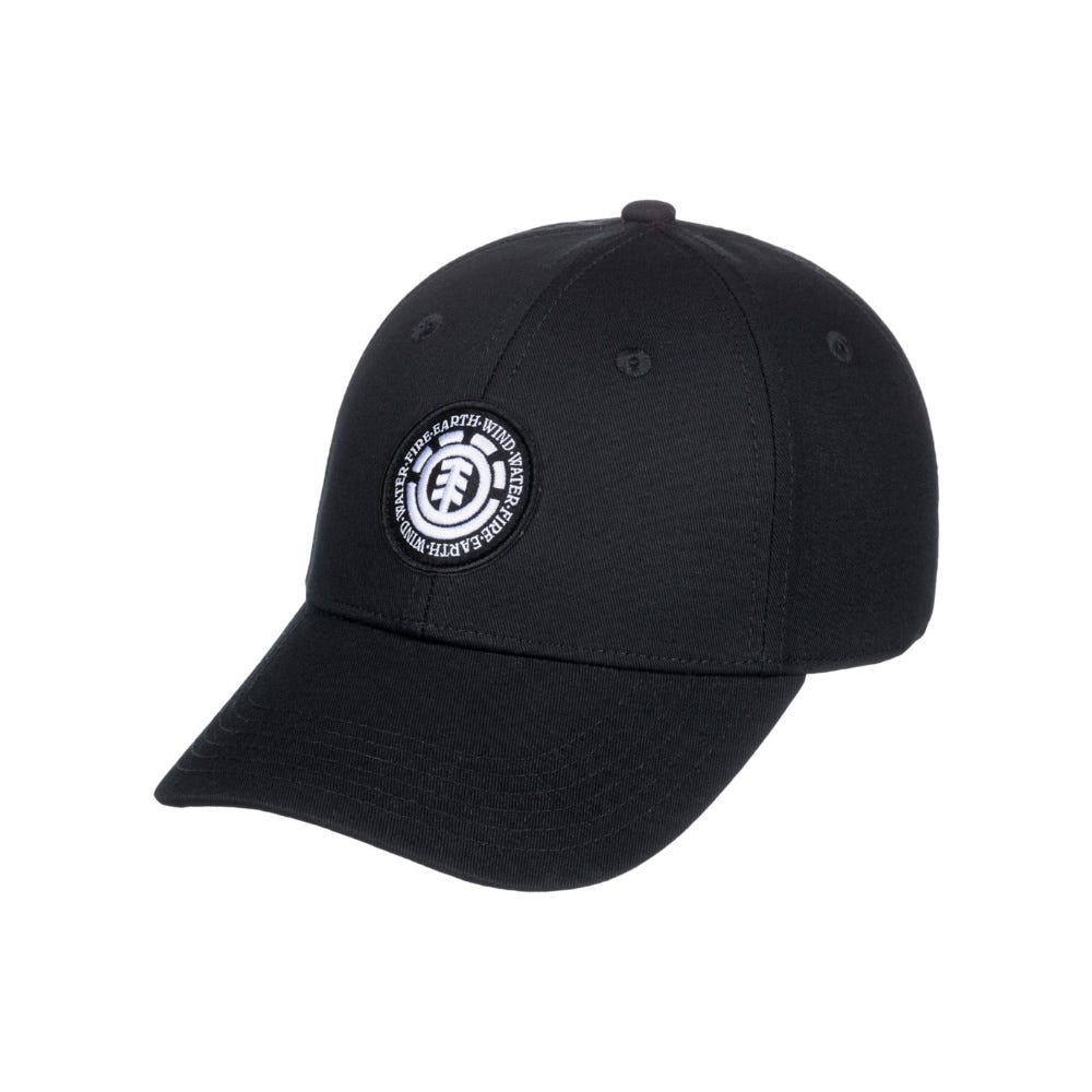 Element Mens Treelogo 2.0 Baseball Cap In Flint Black