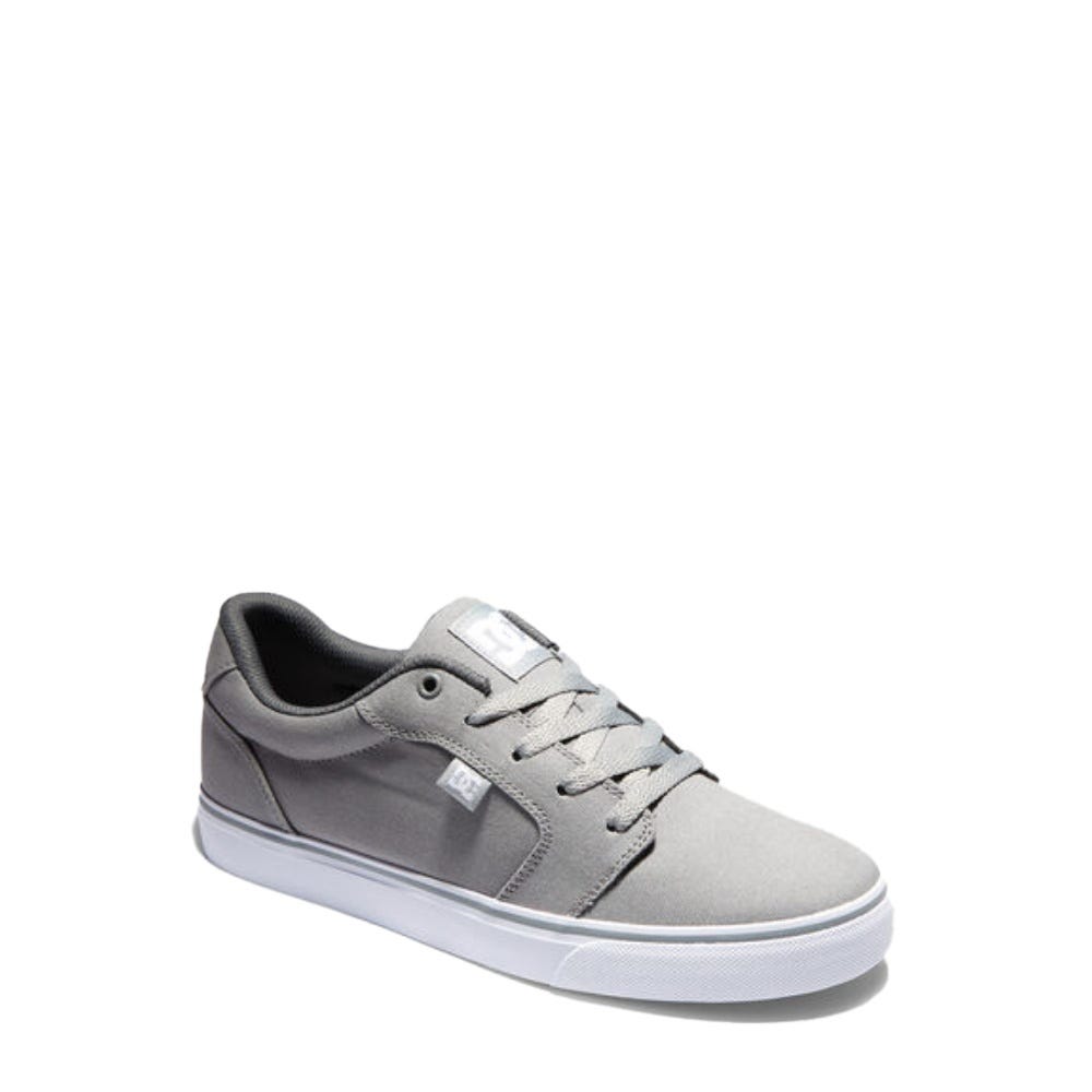 DC Shoes Mens Anvil Canvas Shoes In Grey/White