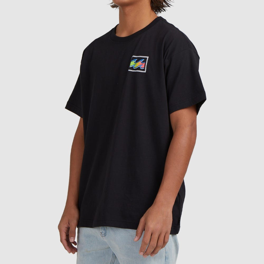 Billabong Mens Crayon Wave Short Sleeve T-Shirt