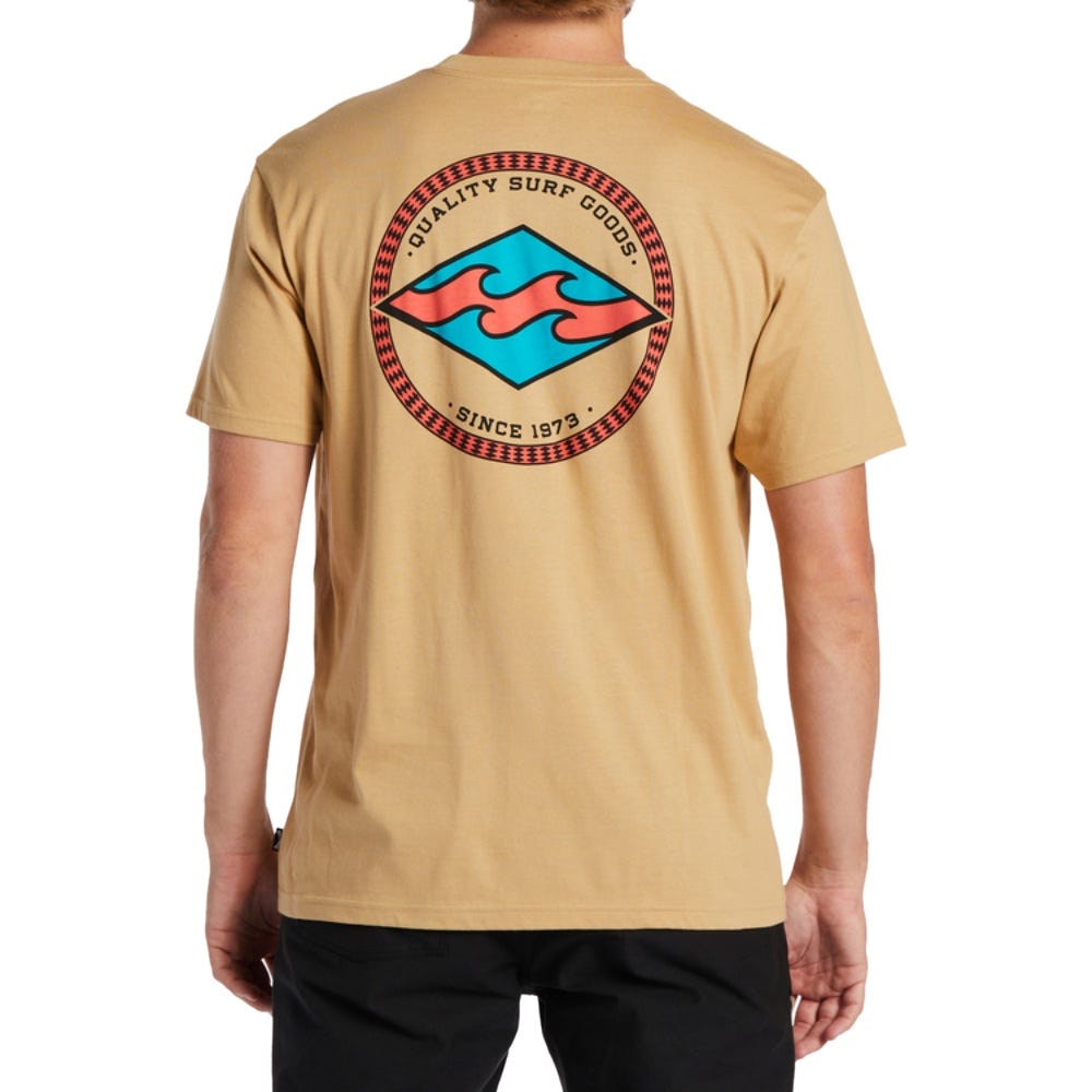 Billabong Mens Rotor Diamond T-Shirt In Dusty Gold
