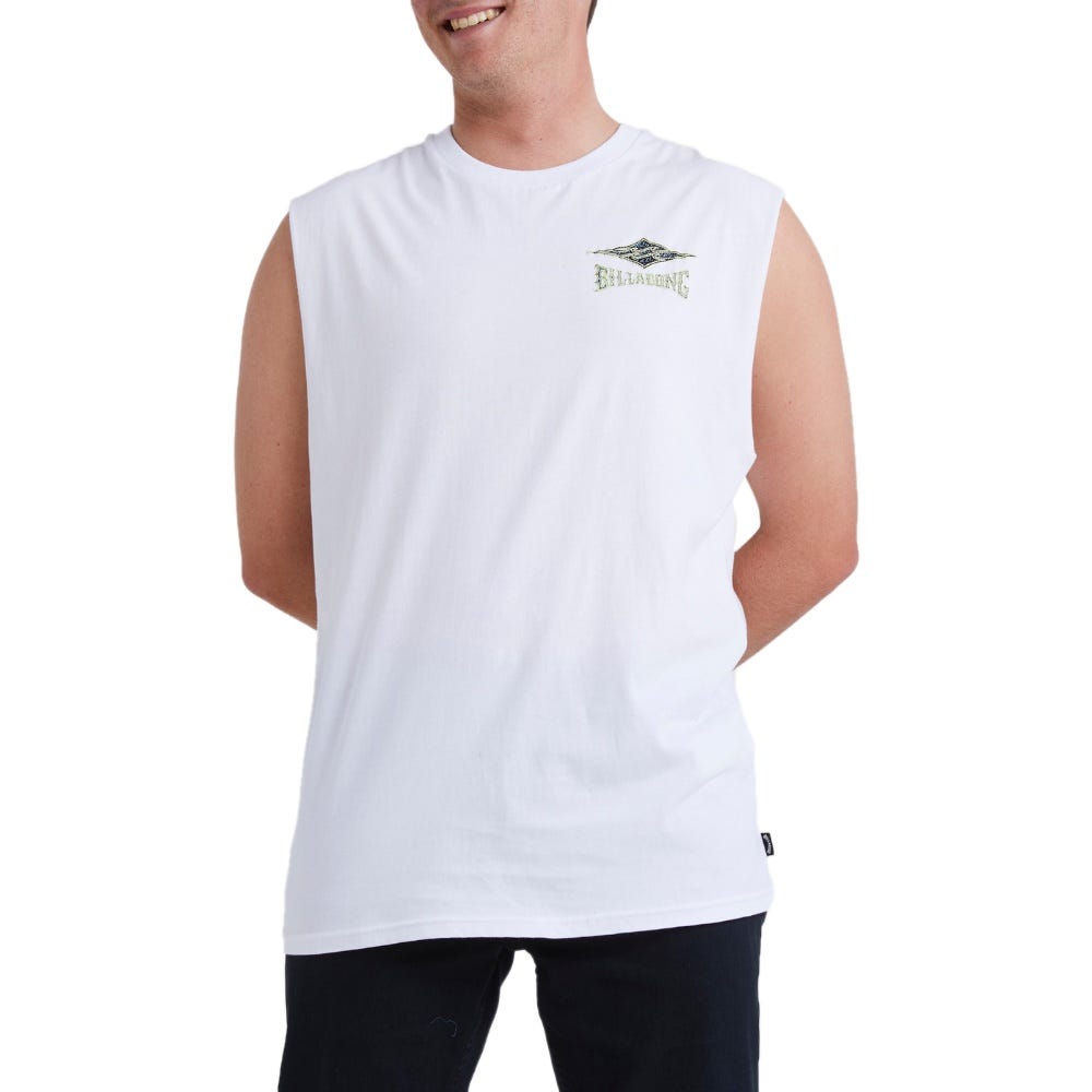 Billabong Mens Ridge Tank Top In White