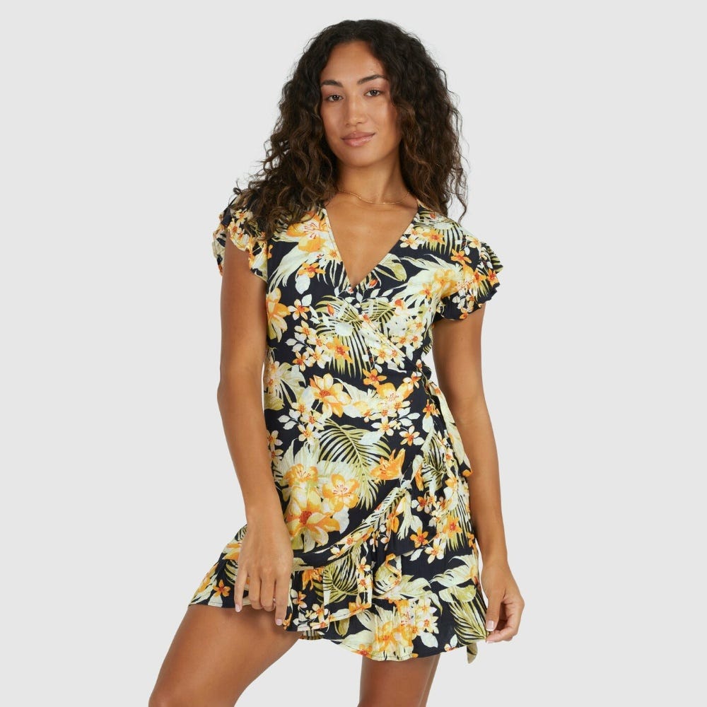 Billabong Womens Utopia Wrap & Roll Dress