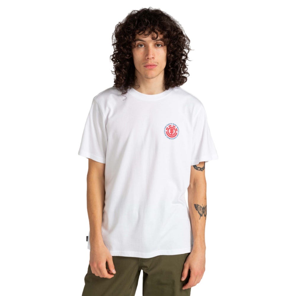 Element Mens Seal Back T-Shirt In Optic White