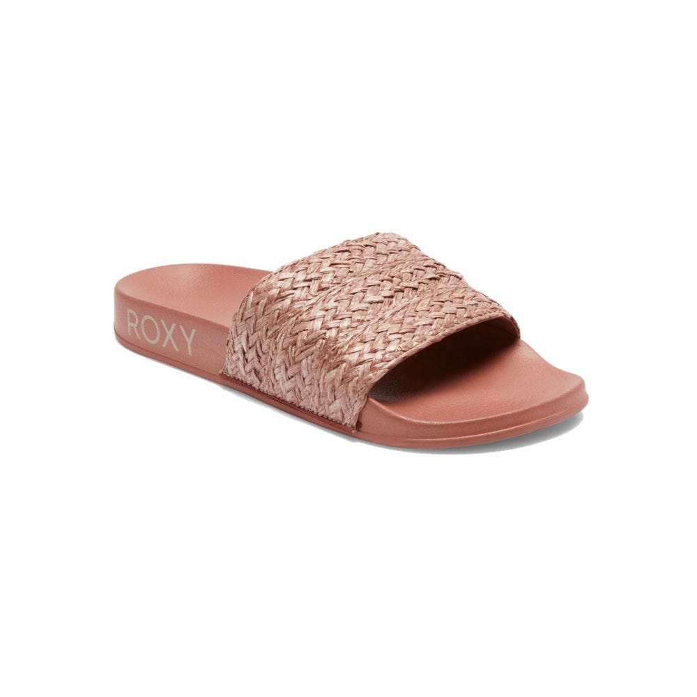 Roxy Womens Slippy Jute Sandals In Wood