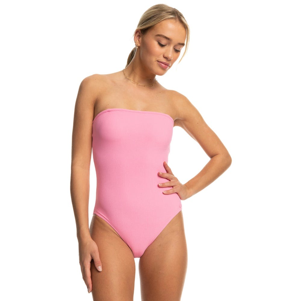 Roxy Womens Sun Click One-Piece Swimsuit In Sachet Pink