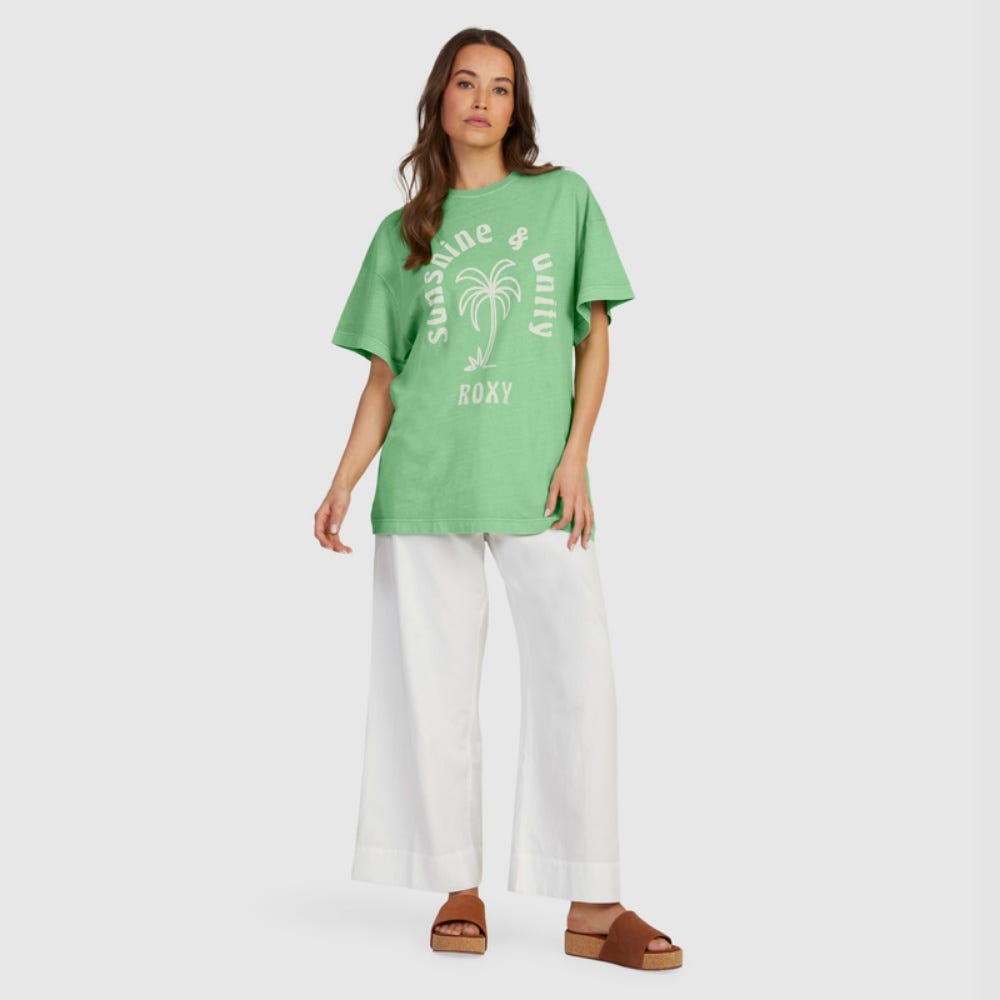 Roxy Womens Sweetsunshine J Tees In Absinthe Green