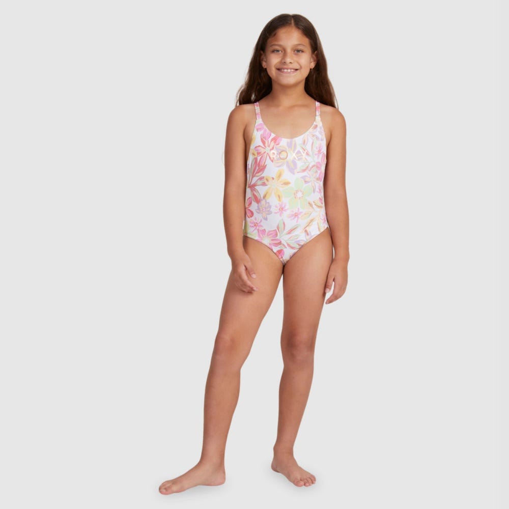 Roxy Girls 7-16 Tropical Time One-Piece Swimsuit