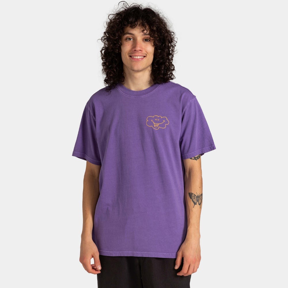 Element Mens Happy Rain T-Shirt In Passion Flower