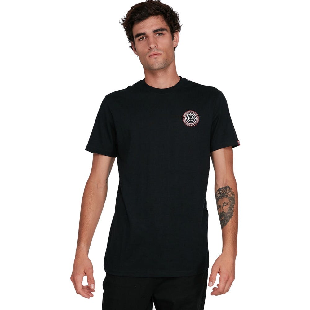 Element Mens Seal Back T-Shirt In Flint Black