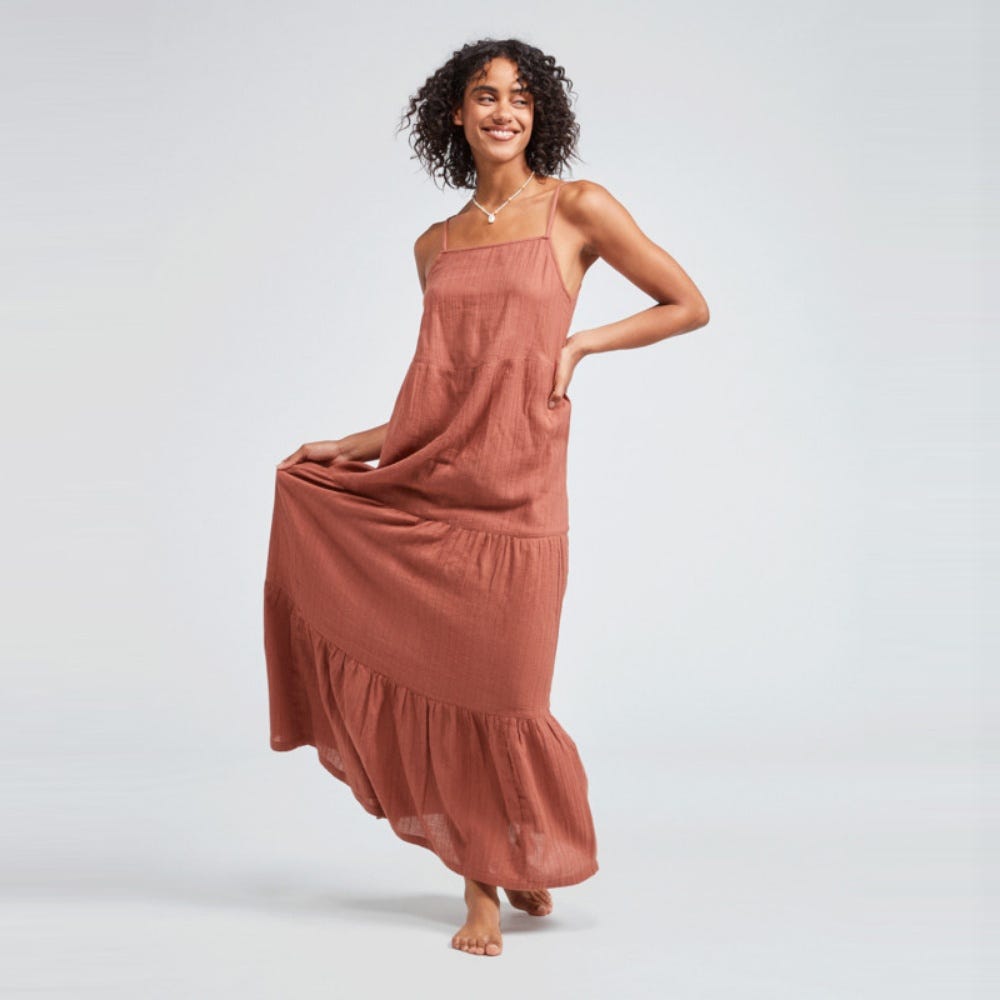 Roxy Womens Floral Way Maxi Dress