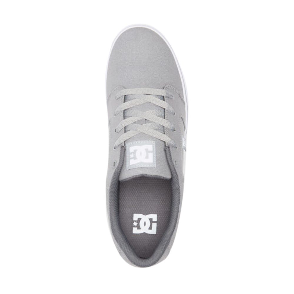 DC Shoes Mens Anvil Canvas Shoes In Grey/White