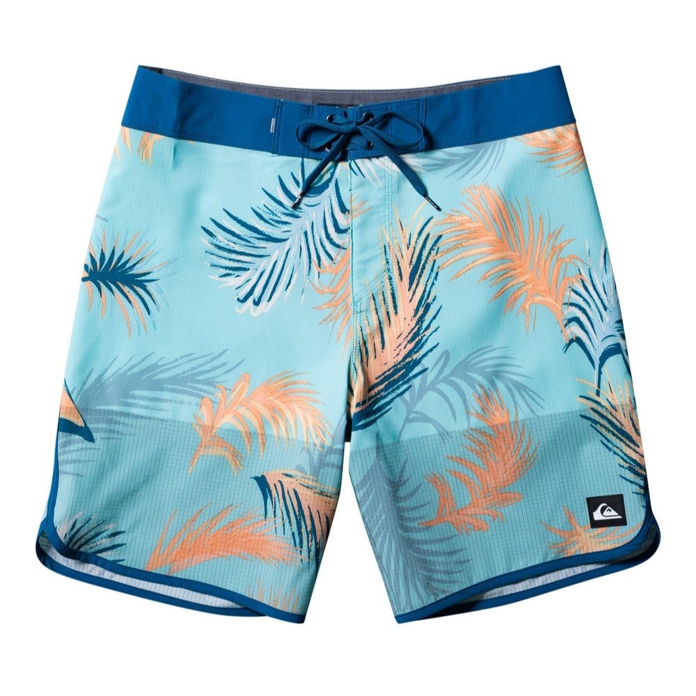 Quiksilver Mens Highline Scallop 19" Boardshorts Maroccan Blue